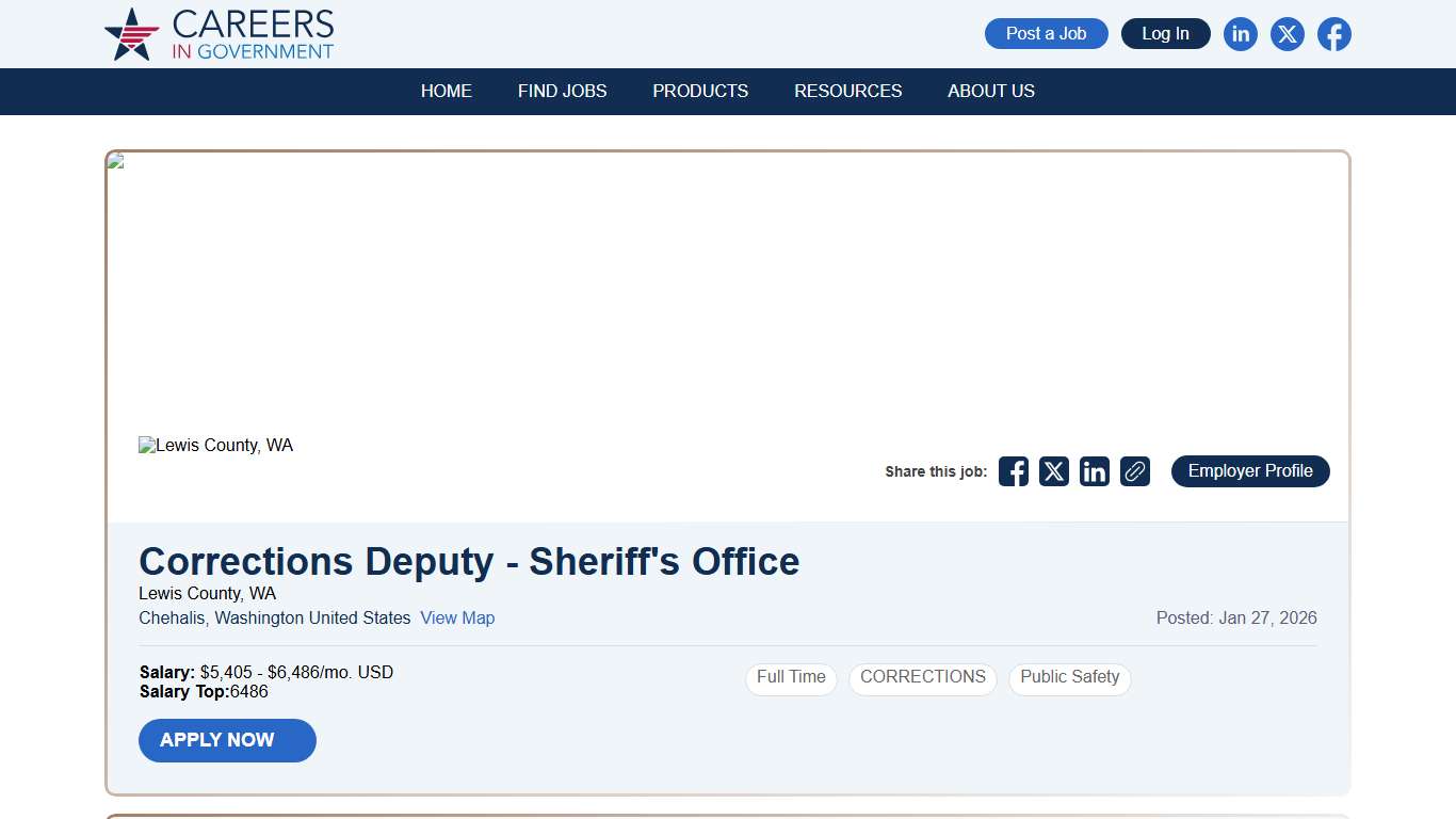 Corrections Deputy - Sheriff's Office Careers in Government